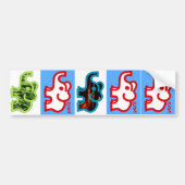 Elfont Bumpersticker (Voorkant)