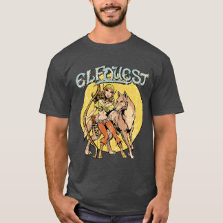 ElfQuest Vintage Nightfall Vervormde geschenk fami T-shirt