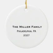 Elfreth's Alley in Philly at Christmas  Keramisch Ornament (Achterkant)