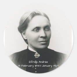 Elfrida Andrée Ronde Sticker