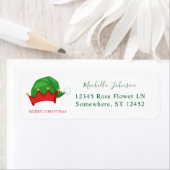 Elf's Pet 2-kerstgroen retouradres Etiket (Insitu)