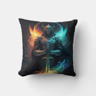 Elfse Magie: Ridder met Betoverd Zwaard Kussen