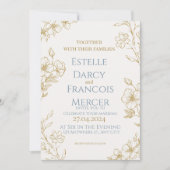 Elgant customizable wedding invitation bedankkaart (Voorkant)