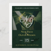 Elgant Customizable wedding invitation Bedankkaart (Voorkant / Achterkant)