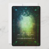 Elgant Gothic Blauwgroen Rust ingelijst Save the D Save The Date (Achterkant)