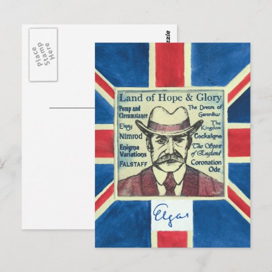 Elgar Briefkaart (Voorkant / Achterkant)