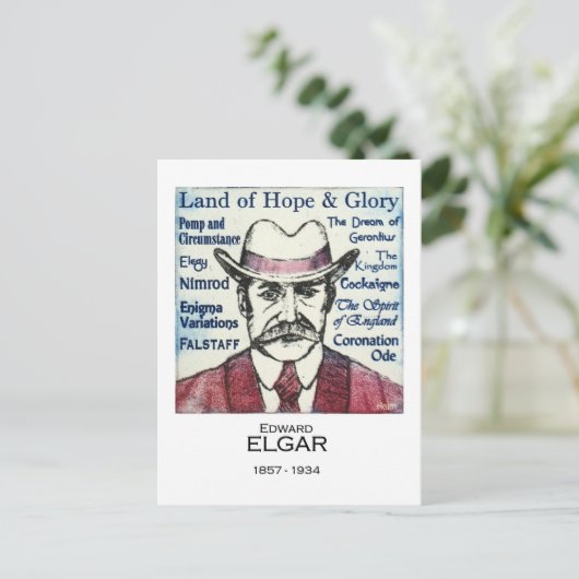 Elgar Briefkaart (Staand voorkant)