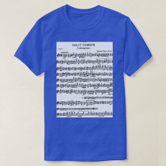 Elgar Salut Damp39Amour T-shirt (Design voorkant)