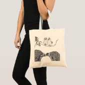 ELGF HARRIET + M15 HEY OWLS IK GEEF GEEN HOOT! TOTE BAG (Voorkant (product))