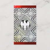 ELGF, MONOGRAM, Rood ruby Visitekaartje (Achterkant)