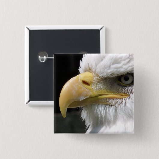 ELGF-VOGELS VIERKANTE BUTTON 5,1 CM (Voorkant /achterkant)