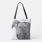 ELGF'S HARRIET + M FURRY FEATHER & FRIENDS 2 SIE TOTE BAG (Achterkant)
