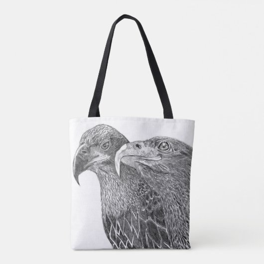 ELGF'S HARRIET + M FURRY FEATHER & FRIENDS 2 SIE TOTE BAG (Achterkant)