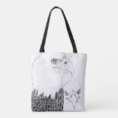 ELGF'S HARRIET + M-PORTRAIT VAN LOVE 2 SIDED ONTWE TOTE BAG (Achterkant)