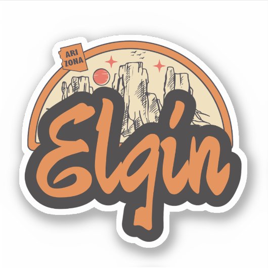 Elgin, Arizona Sticker (Voorkant)