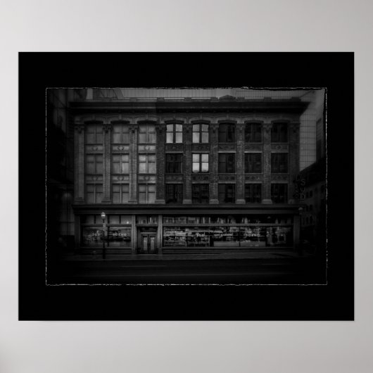 Elgin Building No 1 met rand Poster (Voorkant)