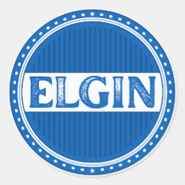 Elgin City Pride Embleem – Schotse identiteit Ronde Sticker
