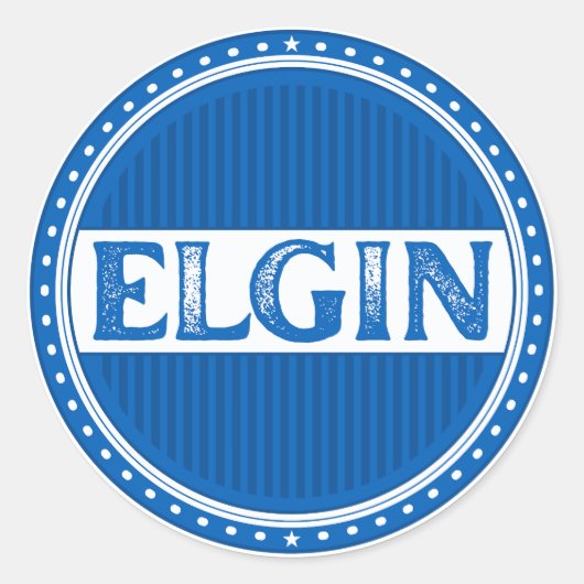 Elgin City Pride Embleem – Schotse identiteit Ronde Sticker (Voorkant)