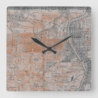 Elgin Illinois 1870 Plat Map Fox Downtown