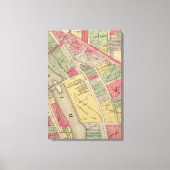 Elgin Illinois 1871 Map Elgin Watch Factory Canvas Afdruk (Voorkant)