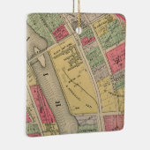 Elgin Illinois 1871 Map Elgin Watch Factory Keramisch Ornament (Rechts)