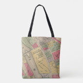 Elgin Illinois 1871 Map Elgin Watch Factory Tote Bag (Achterkant)