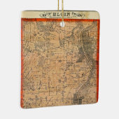 Elgin Illinois 1871 Map Keramisch Ornament (Rechts)