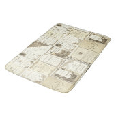 Elgin Illinois 1880's Club nodigt Sepia Paper uit Badmat (Gekanteld)