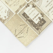 Elgin Illinois 1880's Sepia Club Invitations Party Fleece Deken (Hoek)