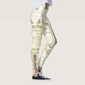 Elgin Illinois 1880's Sepia Club Invitations Party Leggings (Rechts)