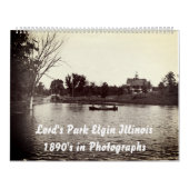 Elgin Illinois Lords Park 1890 foto's Foto's Kalender (Hoes)