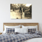 Elgin Illinois Lords Park 1890's Beer op foto's Canvas Afdruk (Insitu (Slaapkamer))