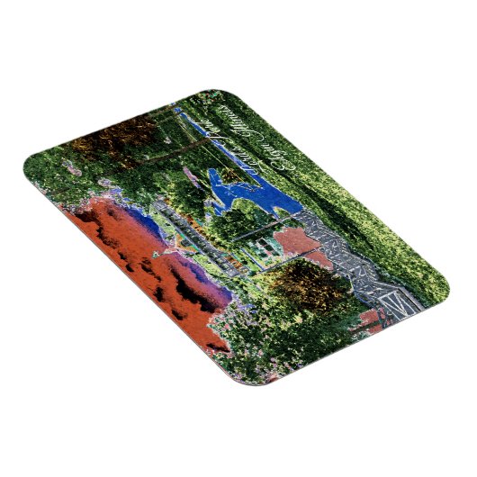 ELGIN ILLINOIS LORDS PARK PAVILION 1920'S ART UITZ MAGNEET (Rechterzijde)