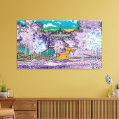 ELGIN ILLINOIS LORDS PARK PAVILION 1920'S Pasen Canvas Afdruk (Insitu (Woonkamer))