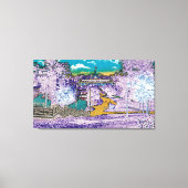 ELGIN ILLINOIS LORDS PARK PAVILION 1920'S Pasen Canvas Afdruk (Voorkant)