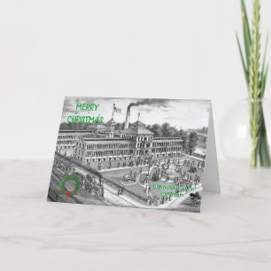 ELGIN NATIONAL WATCH COMPANY ELGIN ILLINOIS 1871 FEESTDAGEN KAART