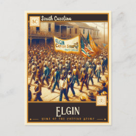 Elgin, South Carolina | Antiek Briefkaart