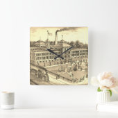 Elgin Watch Factory 1871 Afbeelding Elgin Illinois Vierkante Klok (Huis)