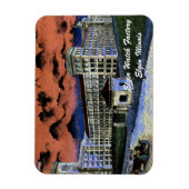 Elgin Watch Factory Colorful Waterverf 1920 Art Magneet (Verticaal)