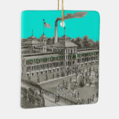 Elgin Watch Factory Elgin Illinois 1871 Keramisch Ornament (Rechts)