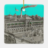 Elgin Watch Factory Elgin Illinois 1871 Keramisch Ornament (Achterkant)