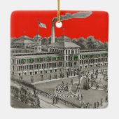 Elgin Watch Factory Elgin Illinois 1871 Keramisch Ornament (Achterkant)