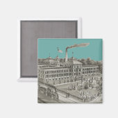 Elgin Watch Factory Elgin Illinois 1871 Magneet (Voorkant / Achterkant)