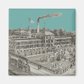 Elgin Watch Factory Elgin Illinois 1871 Magneet (Voorkant)