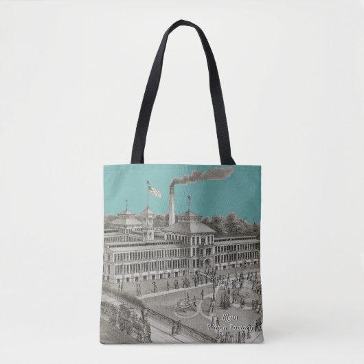 Elgin Watch Factory Elgin Illinois 1871 Tote Bag (Voorkant)