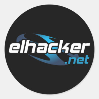 elhacker.net black ronde sticker