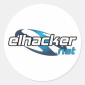 elhacker.net ronde sticker (Voorkant)