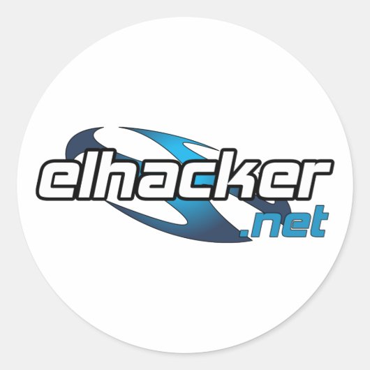 elhacker.net ronde sticker (Voorkant)