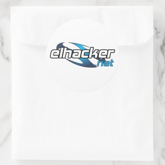 elhacker.net ronde sticker (Tas)