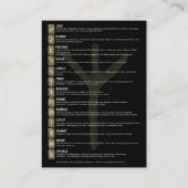 Elhaz Rune Symbol Betekenis Kaarten Visitekaartje (Achterkant)